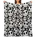 Halloween Skeleton Jack Skellington Pattern Skelington Versatility Throw Blanket