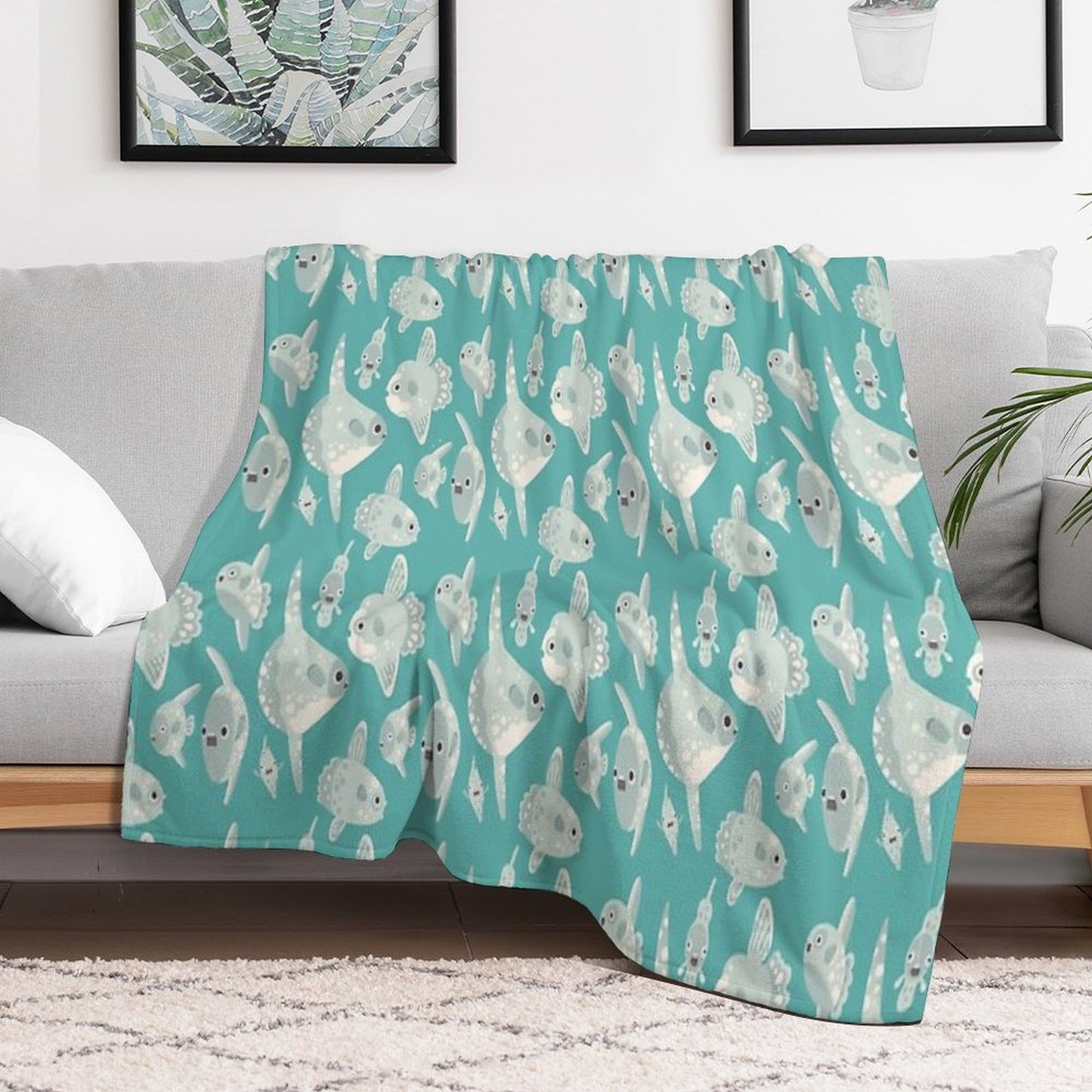 Mola Mola Quick-dry Throw Blanket
