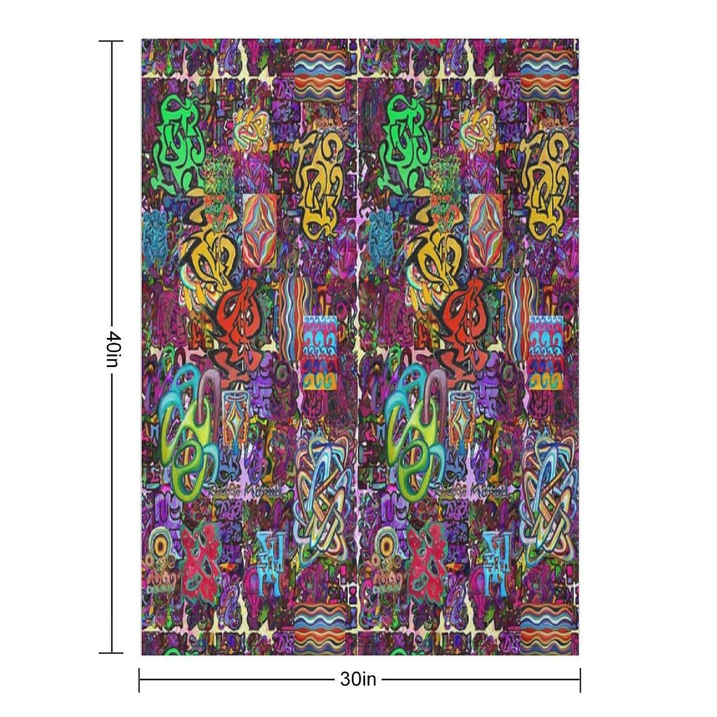 Pop Abstract Lightweight Throw Blanket