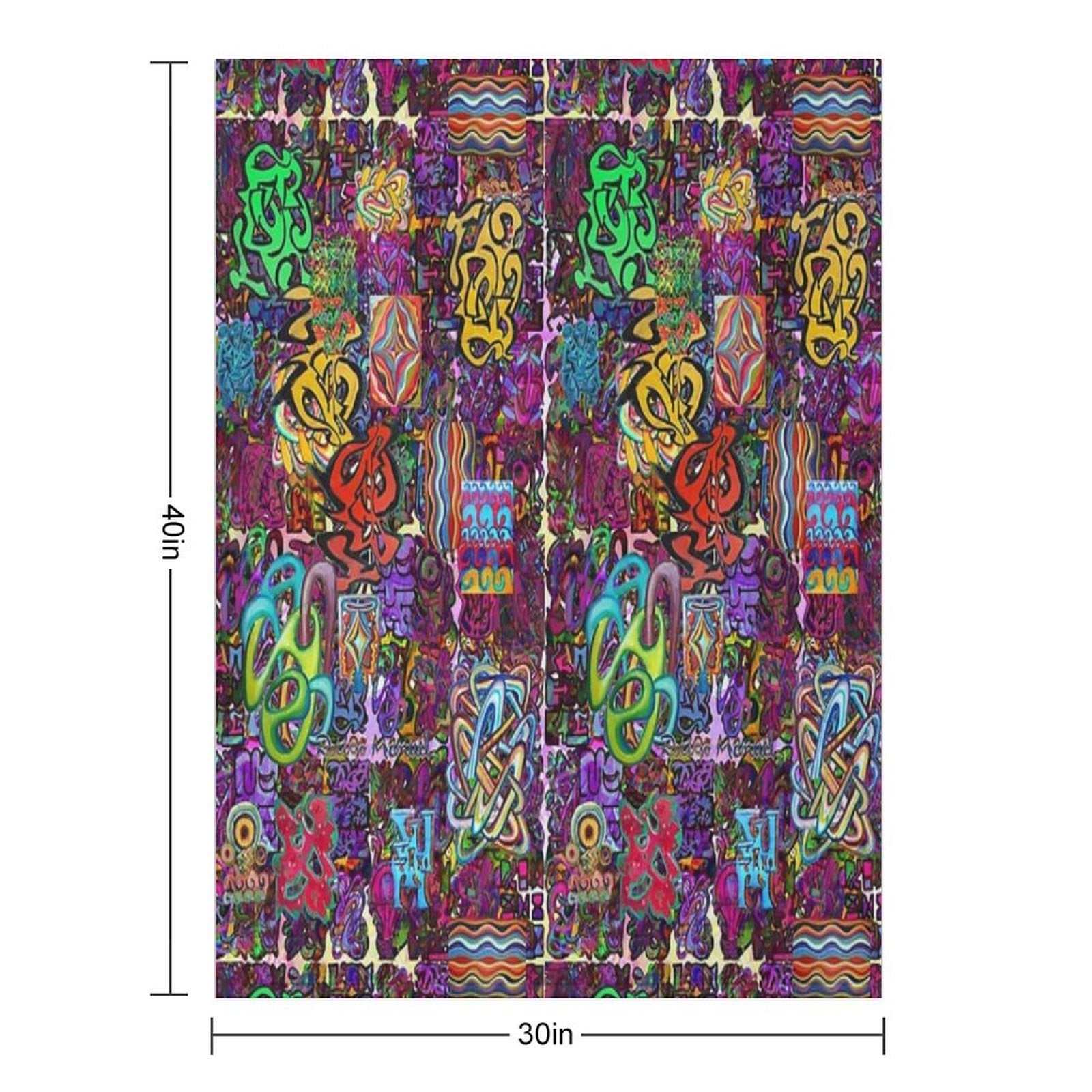 Pop Abstract Lightweight Throw Blanket