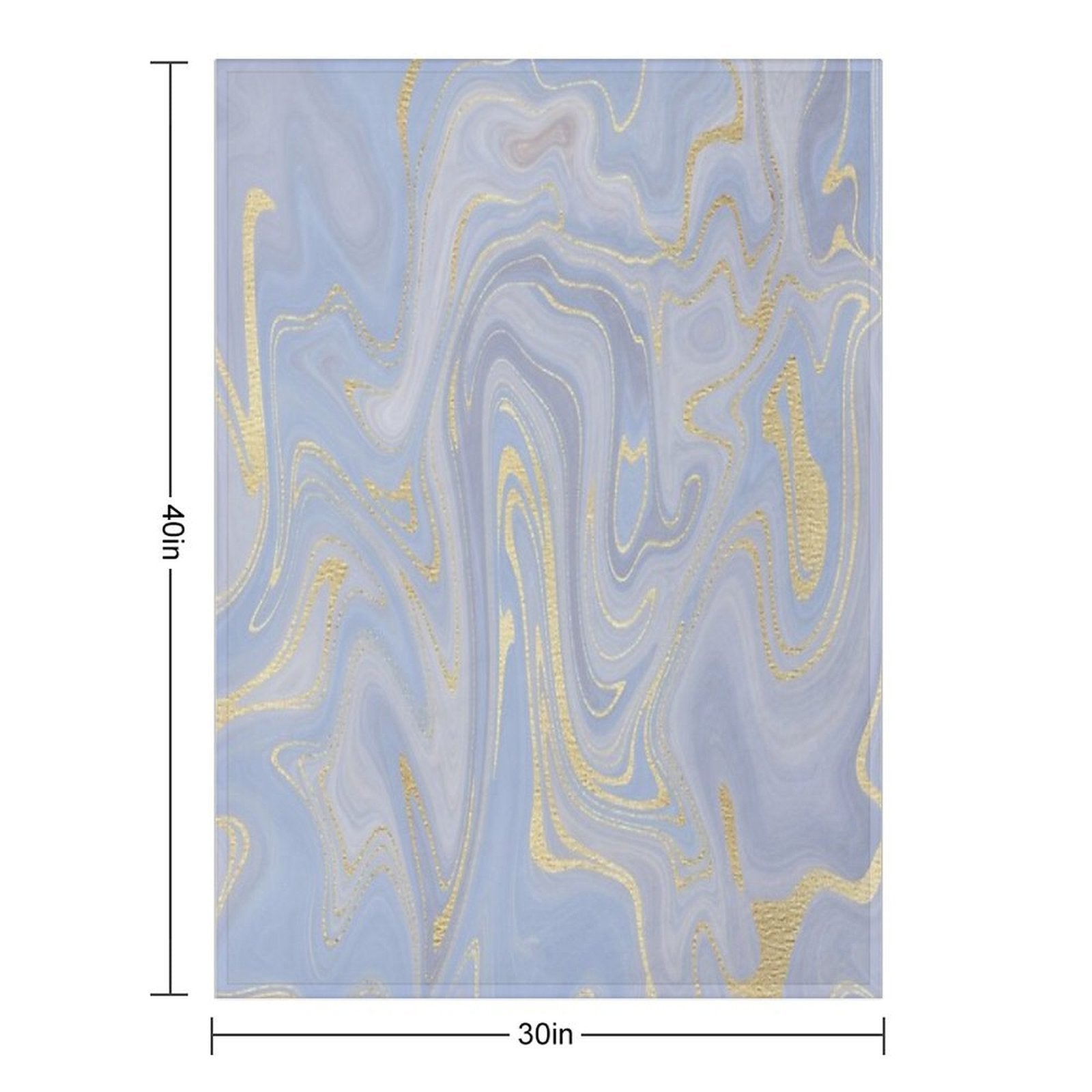 Blue Marble Swirls Versatility Throw Blanket