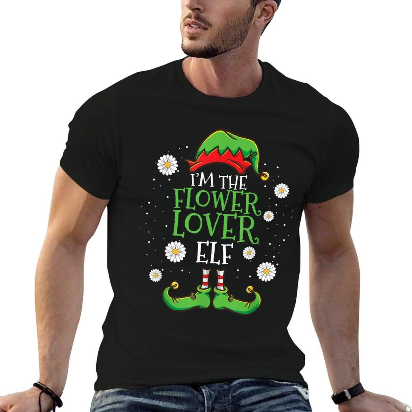 Im The Flower Lover Elf Christmas  Soft T-Shirt