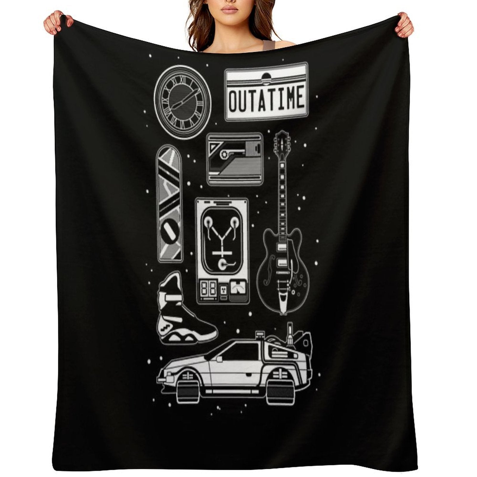 BTTF Icon Set Anti-pilling Throw Blanket
