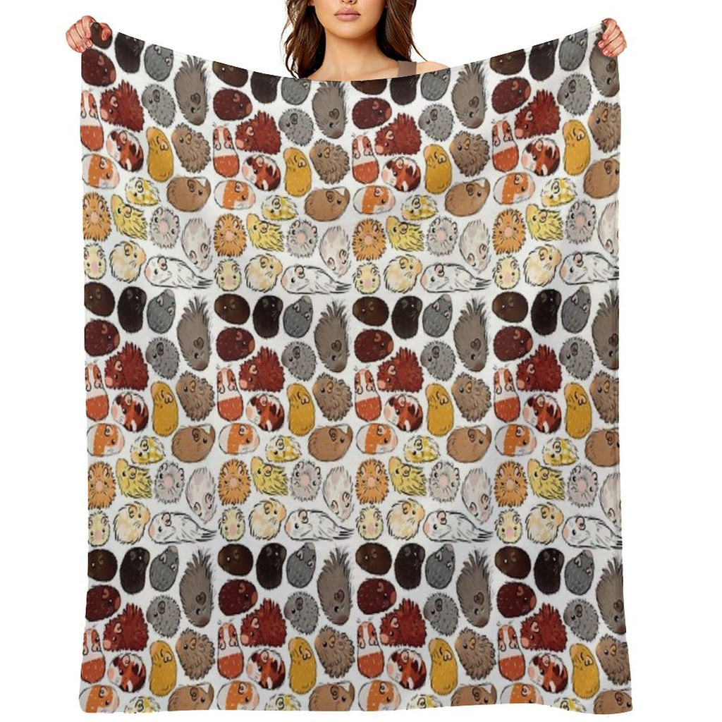 Guinea Pig Gradient Compact Throw Blanket