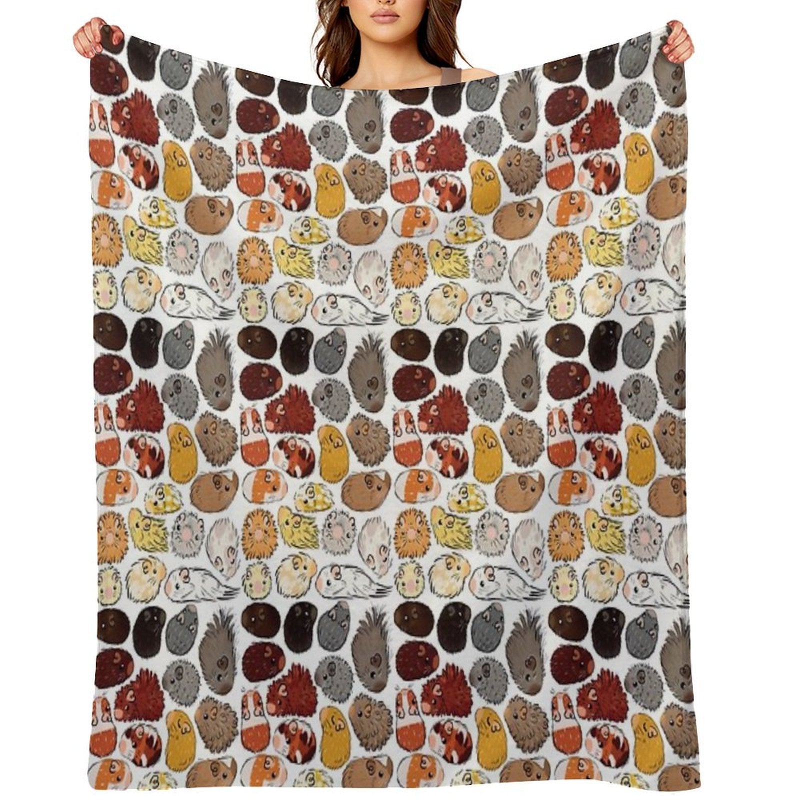 Guinea Pig Gradient Compact Throw Blanket