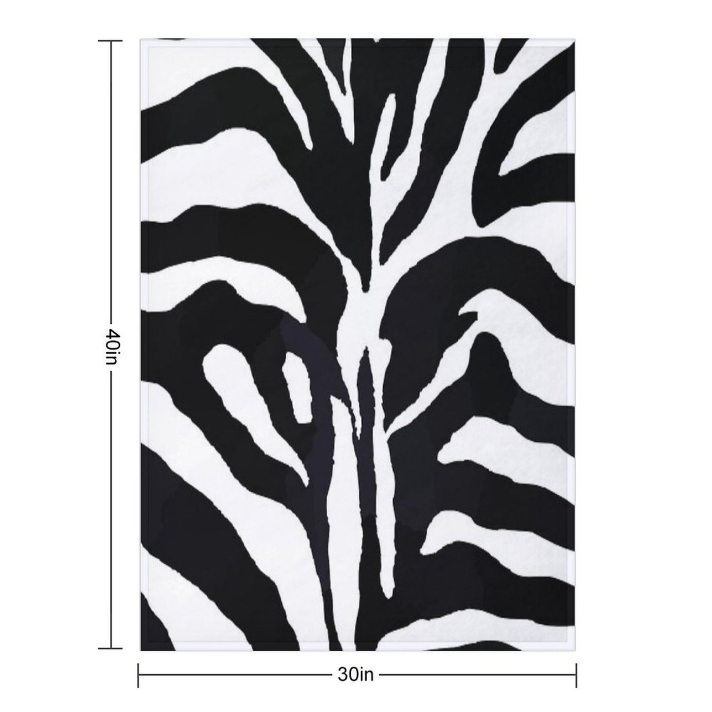 Zebra Print Travel-friendly Throw Blanket