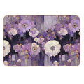 Vibrant Violet Blooms  High-Traffic Bath Mat