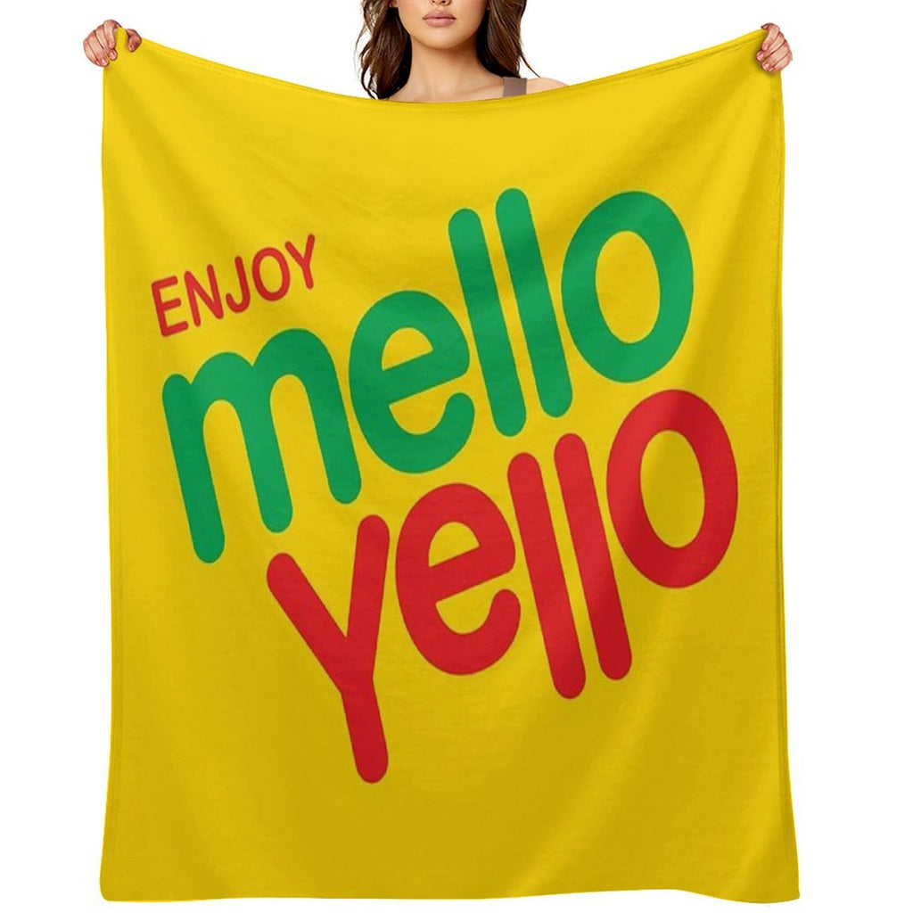 Enjoy Mello Yello Shrink-resistant Throw Blanket