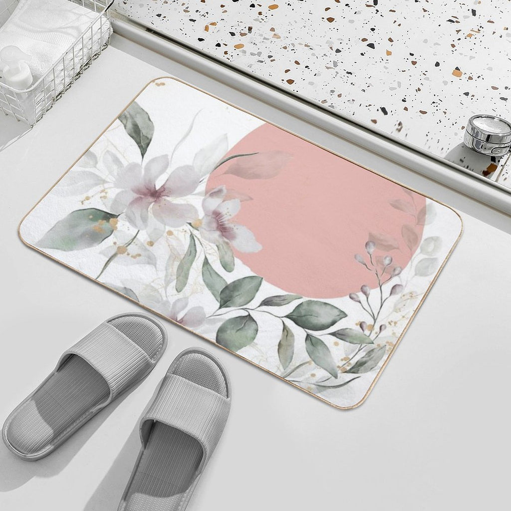 Romantic Flowers  Long-Lasting Bath Mat
