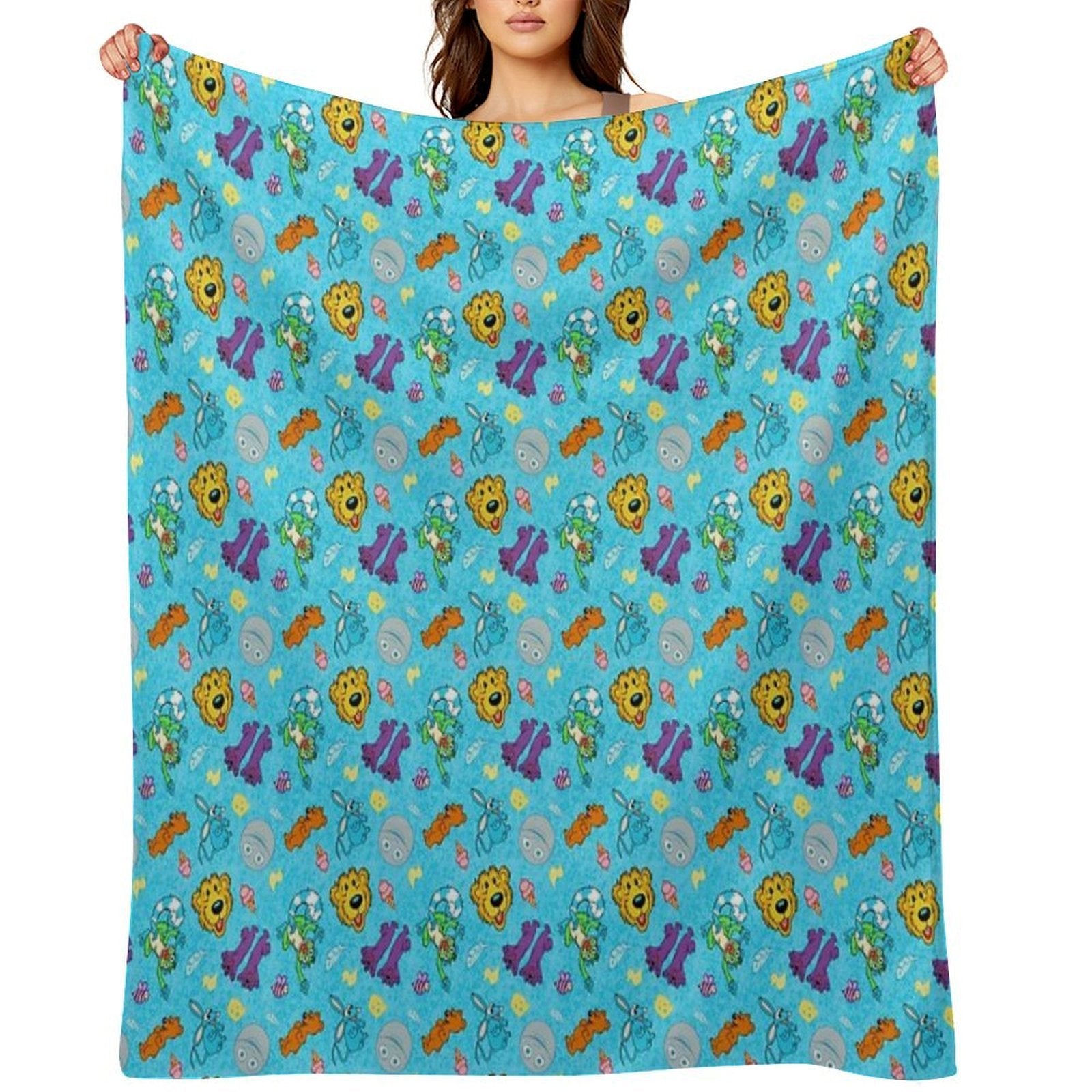 Bear Big House Easy Care Throw Blanket