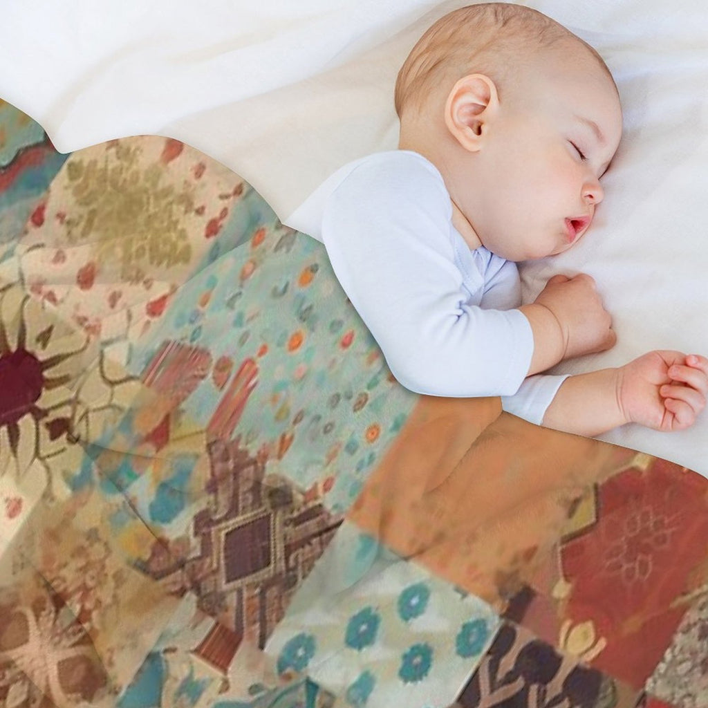 Bohemian Patchwork Style Multi-functional Throw Blanket
