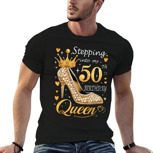 50 Year Old High Heels Stepping Into My 50th Birthday  Relaxed-fit T-Shirt