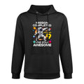 9Th Birthday Astronaut 9 Years Old Outer Space Birthday Medium-Weight Fabric Hoodie
