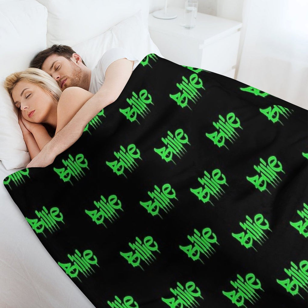 Billie Black&green Throw Blankets Easy Care Throw Blanket