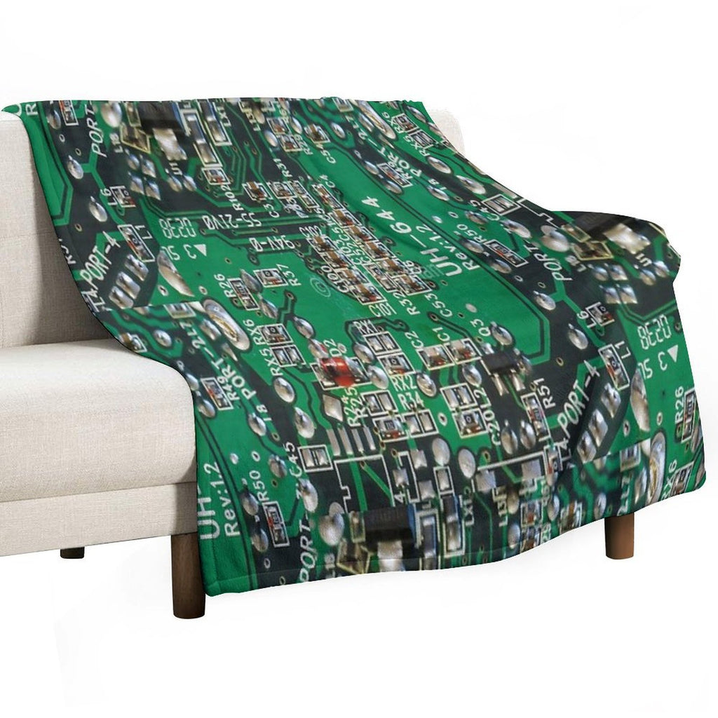 Electric Circuit Board Shrink-resistant Throw Blanket