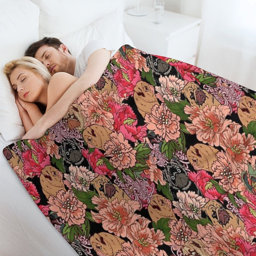 Because Pugs Versatility Throw Blanket