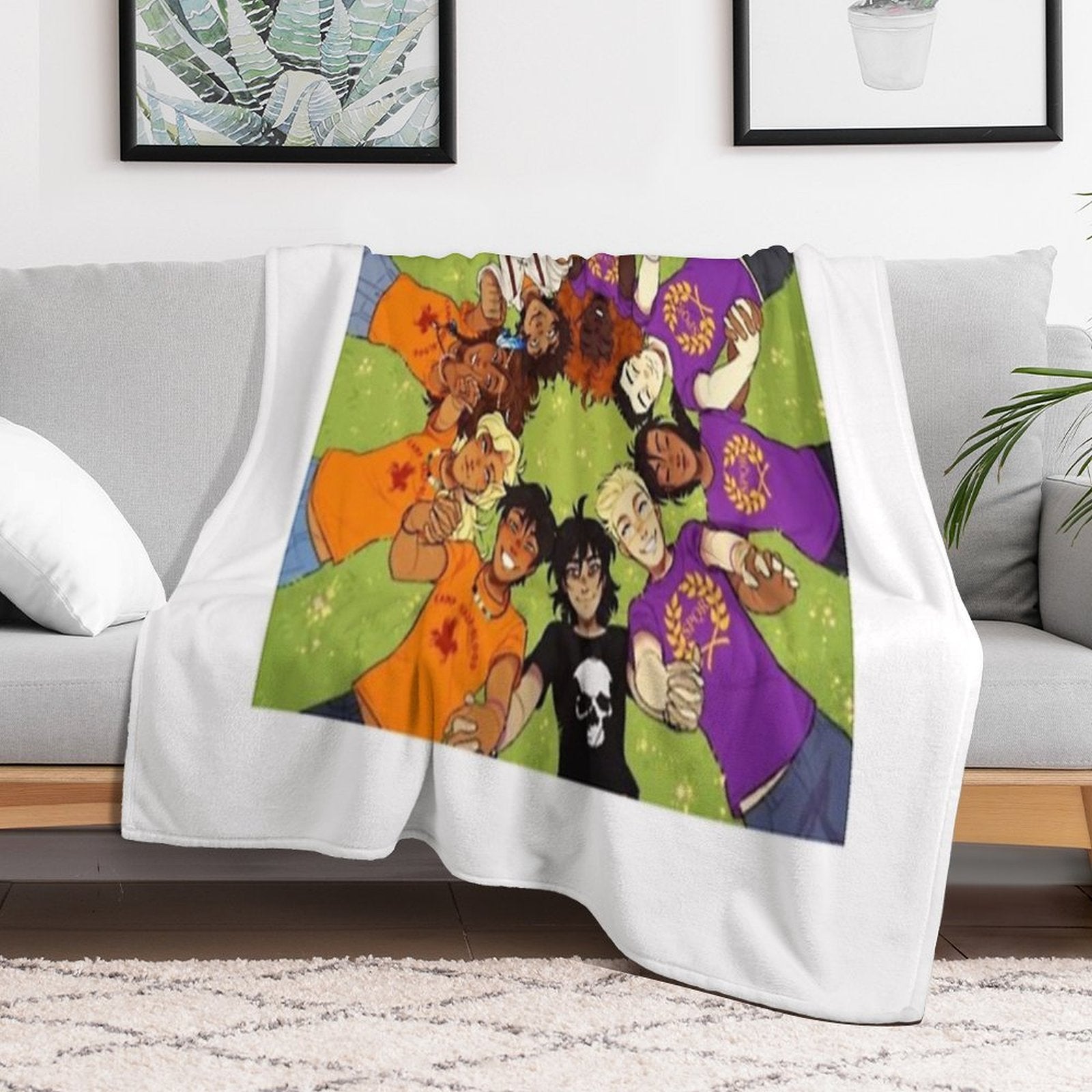 Heroes Of Olympus Wrinkle-free Throw Blanket