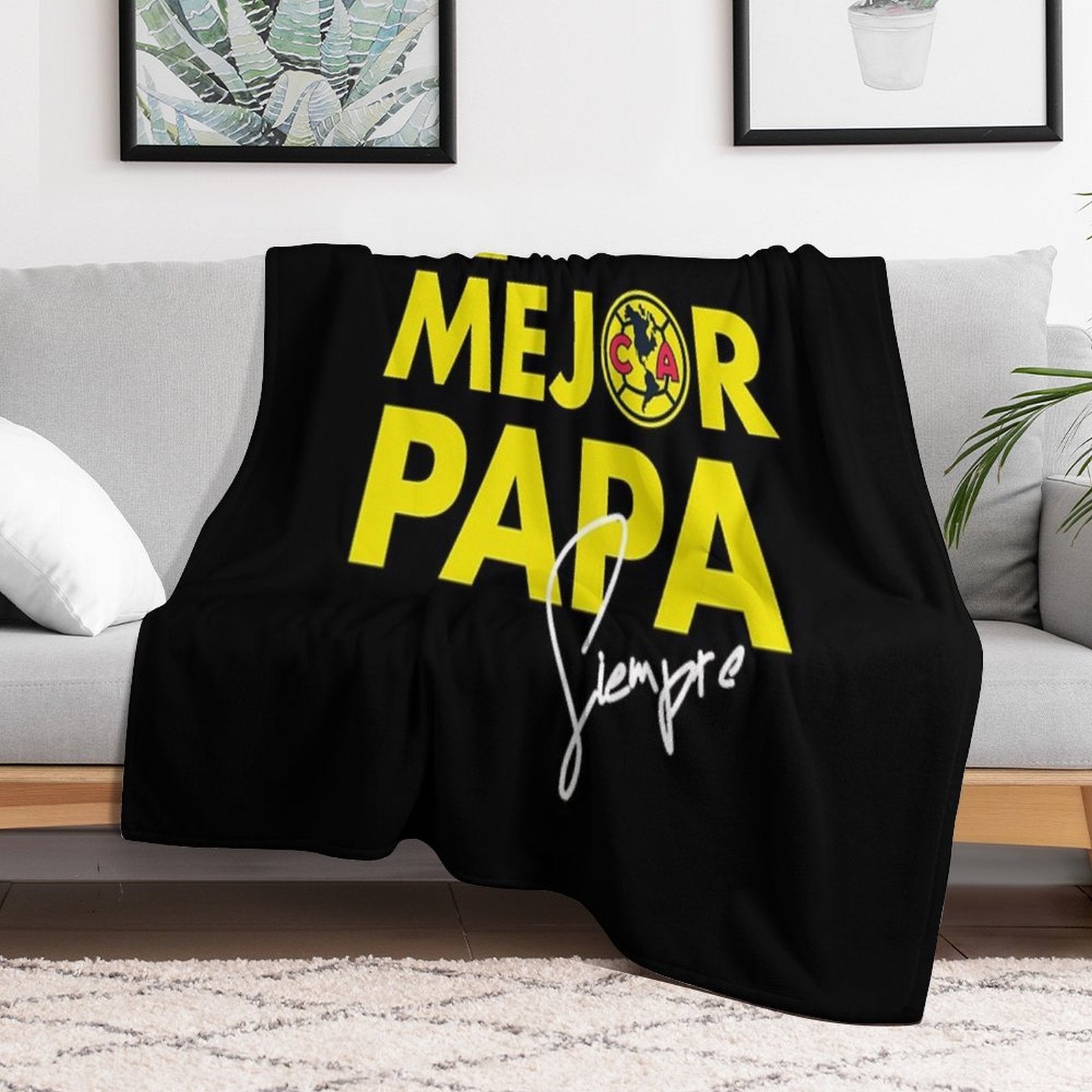 Club America - El Mejor Papa Eco-conscious Throw Blanket