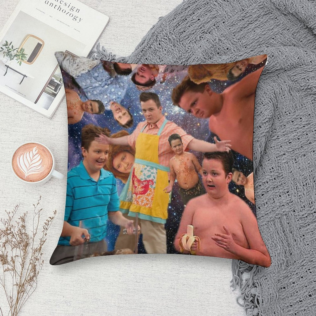 GIBBY! Soft Short Plush Fabric Throw Pillow
