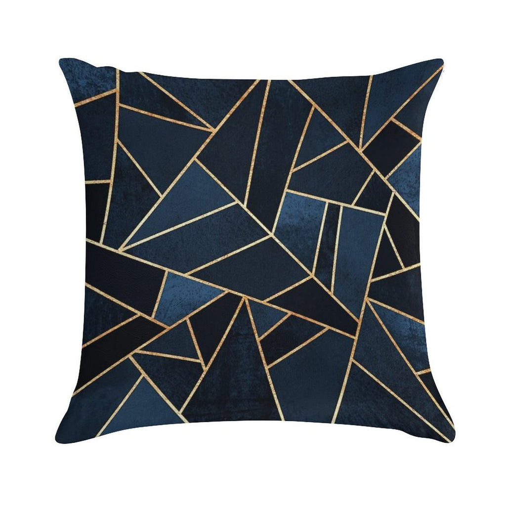 Navy Stone Soft Bedroom Essential Throw Pillow
