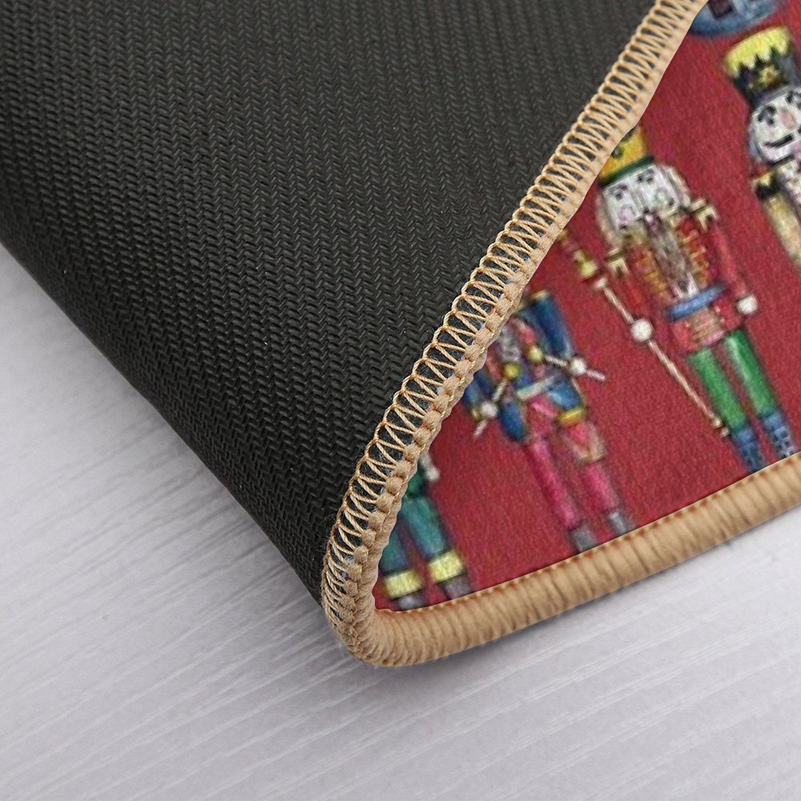 The Nutcracker Prince Pattern in Red  Easy To Clean Bath Mat