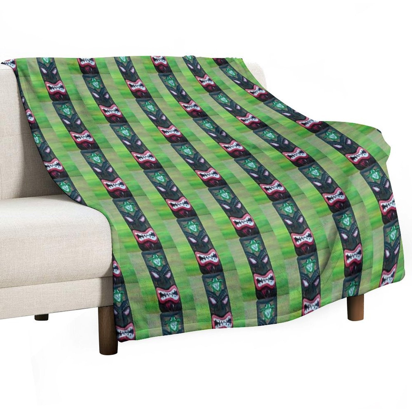 Tiki Tiki Quick-dry Throw Blanket