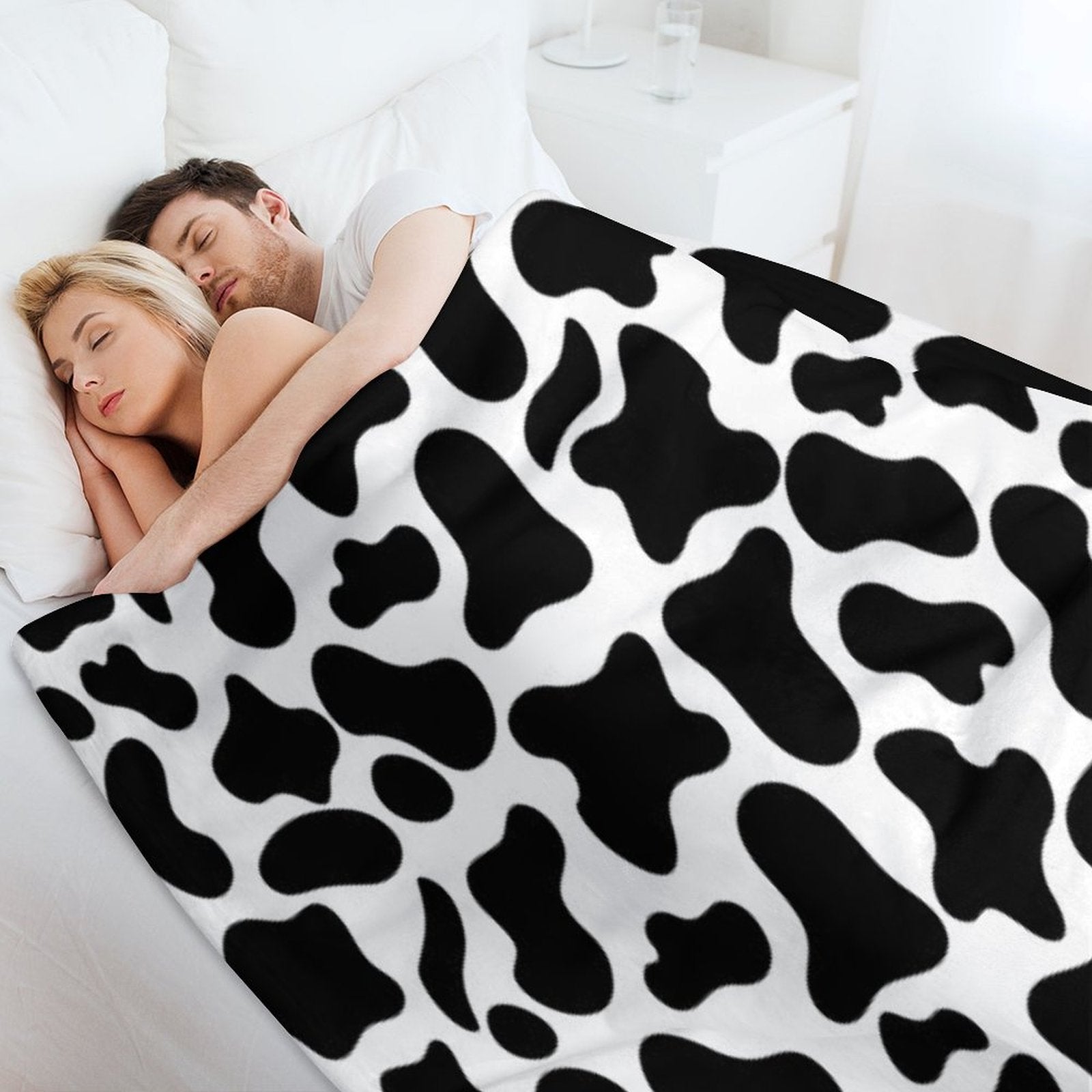 Cow Print Anti-pilling Throw Blanket