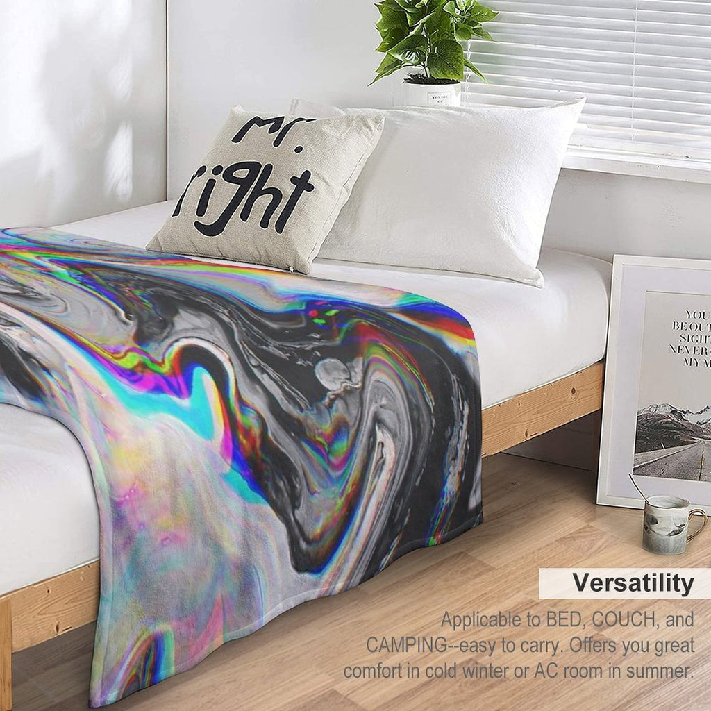 CONFUSION IN HER EYES THAT SAYS IT ALL Travel-friendly Throw Blanket