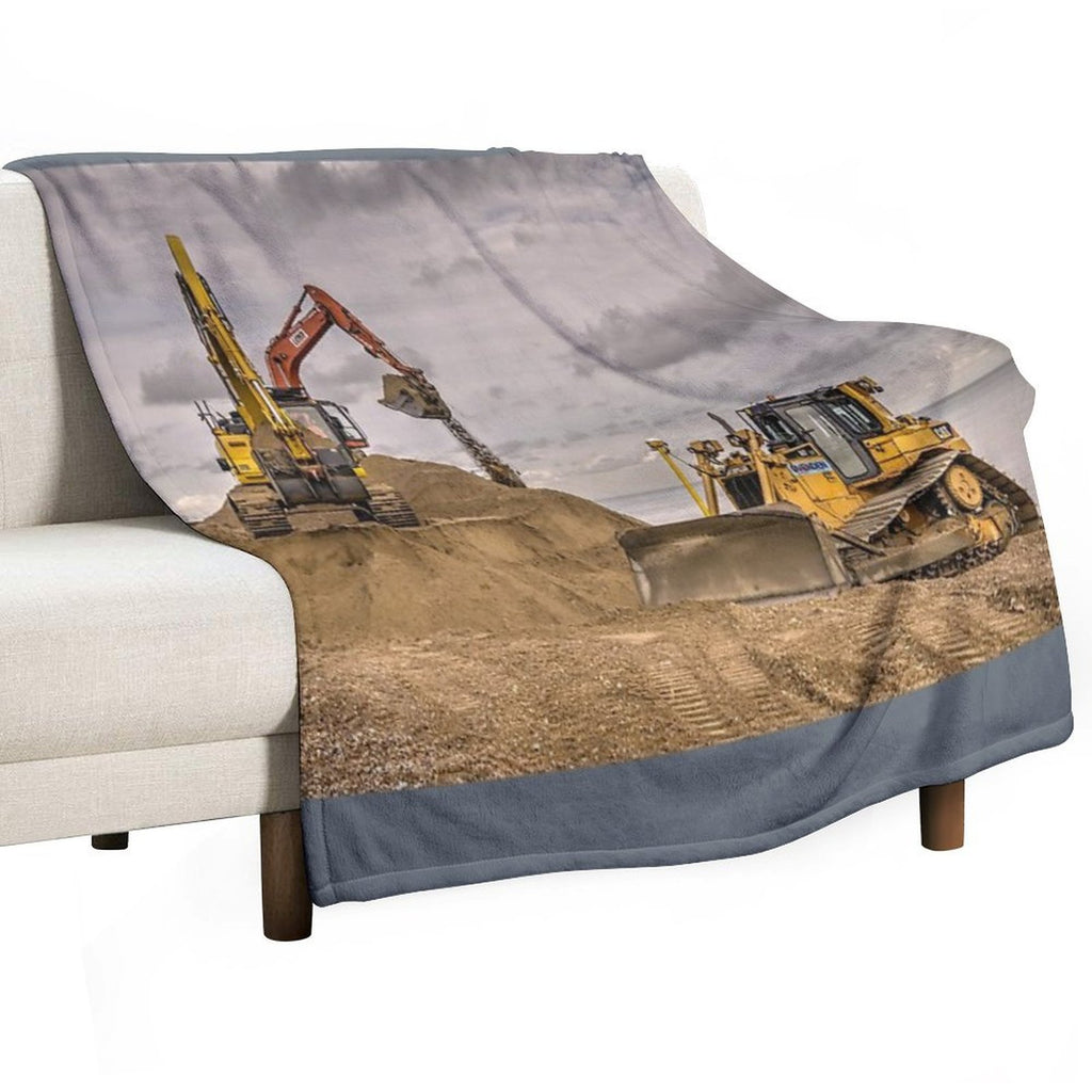 Digging And Dozing Anti-pilling Throw Blanket
