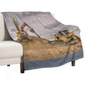 Digging And Dozing Anti-pilling Throw Blanket