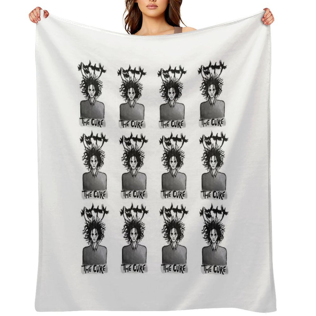 The Cure Print 1 Easy Care Throw Blanket