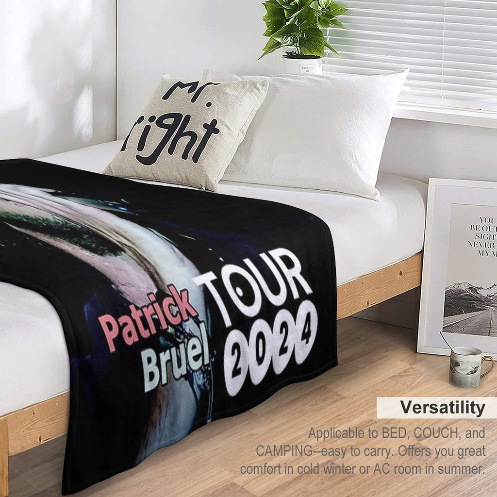 Bilanya Patrick Bruel Show Tour TOURNEE En ACOUSTIQUE 2022 Comfort Throw Blanket