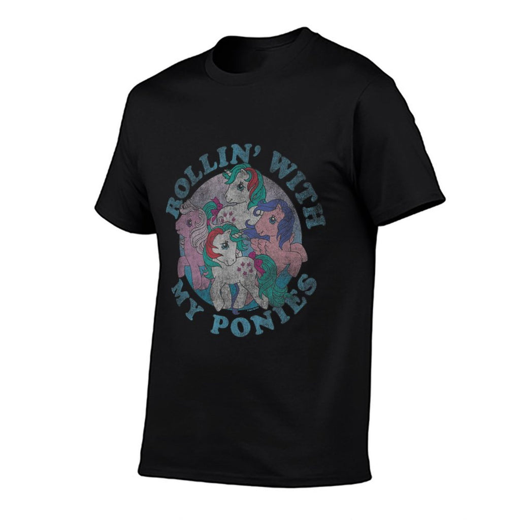 My Little Pony Retro Rollin' With My Ponies Classic Group  Wrinkle-resistant T-Shirt
