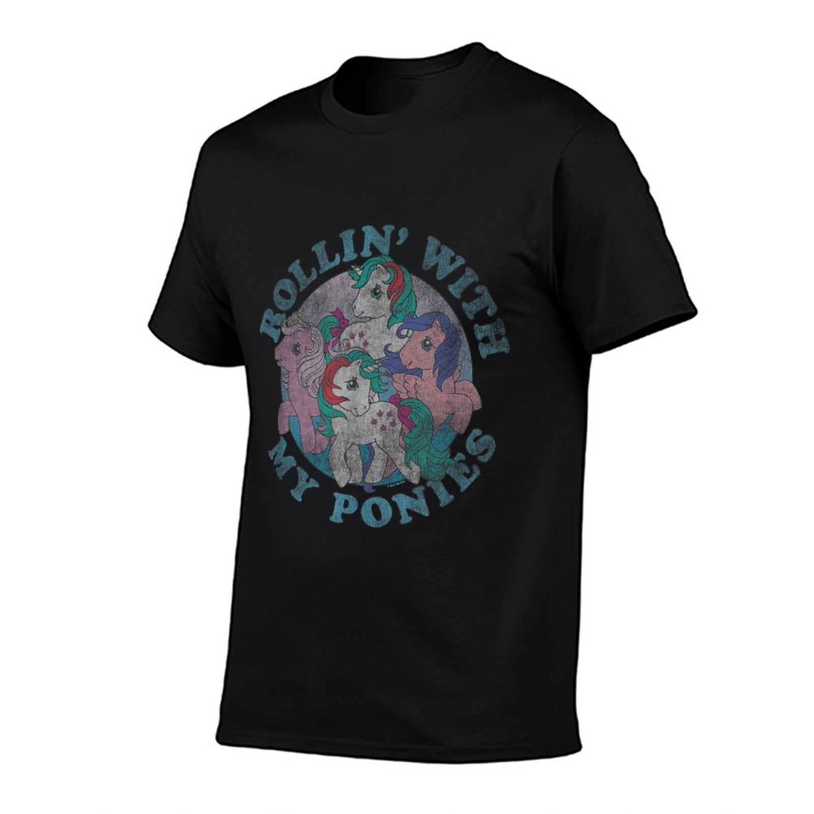My Little Pony Retro Rollin' With My Ponies Classic Group  Wrinkle-resistant T-Shirt