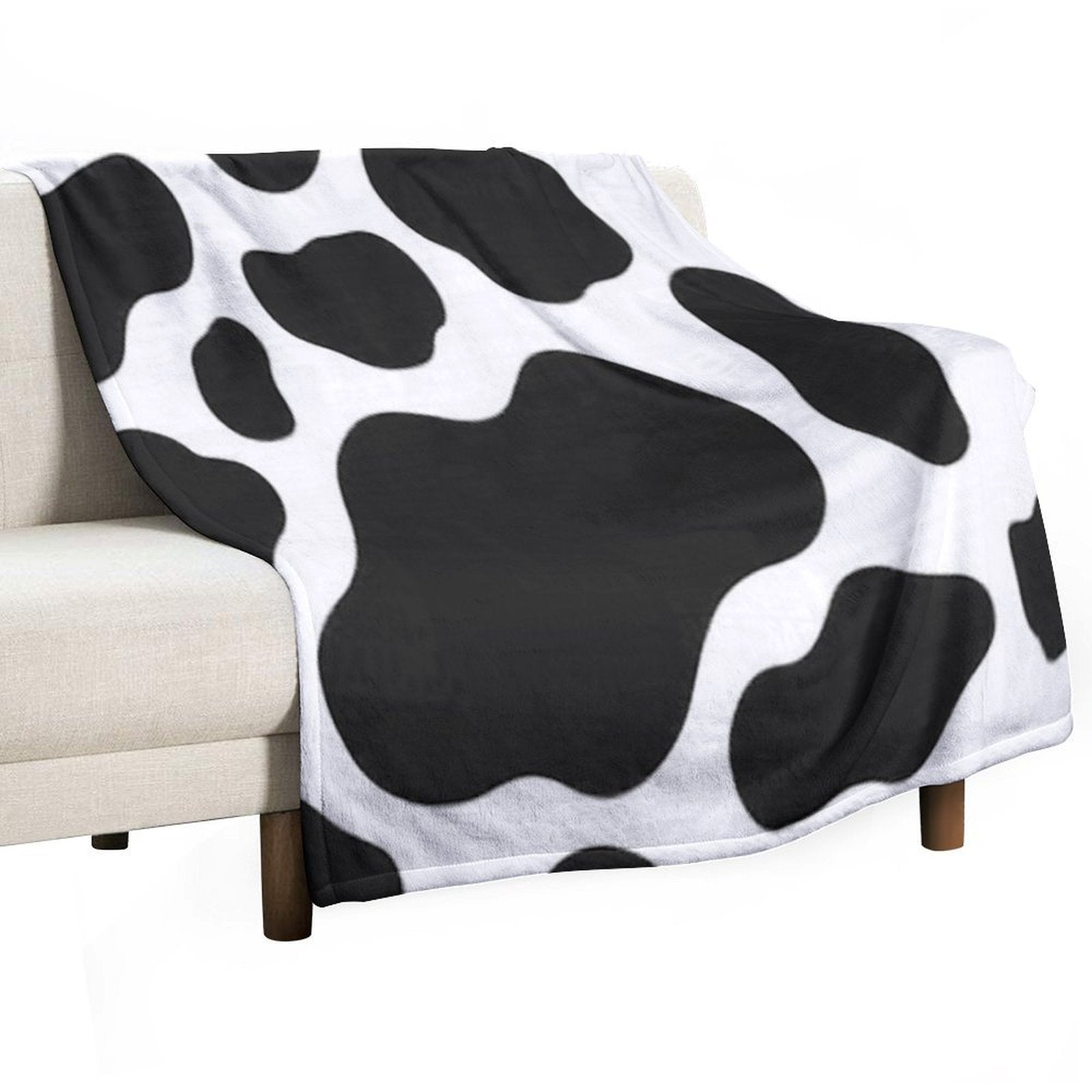 Cow Print Comfort Throw Blanket