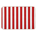 Retro Red & White Striped Team Colours  Absorbent Bath Mat
