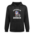 4th of July Abraham Drinking Merica Abe Lincoln Beer Lover Colorfast Hoodie
