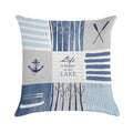 Life Is Better at The Lake Patchwork Soft Fade-Resistant Throw Pillow