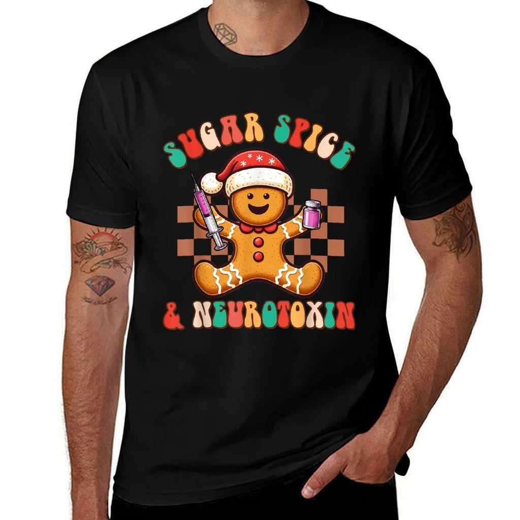 Christmas Botox Dealer Nurse Injector Sugar Spice  Neurotox  Moisture-wicking T-Shirt