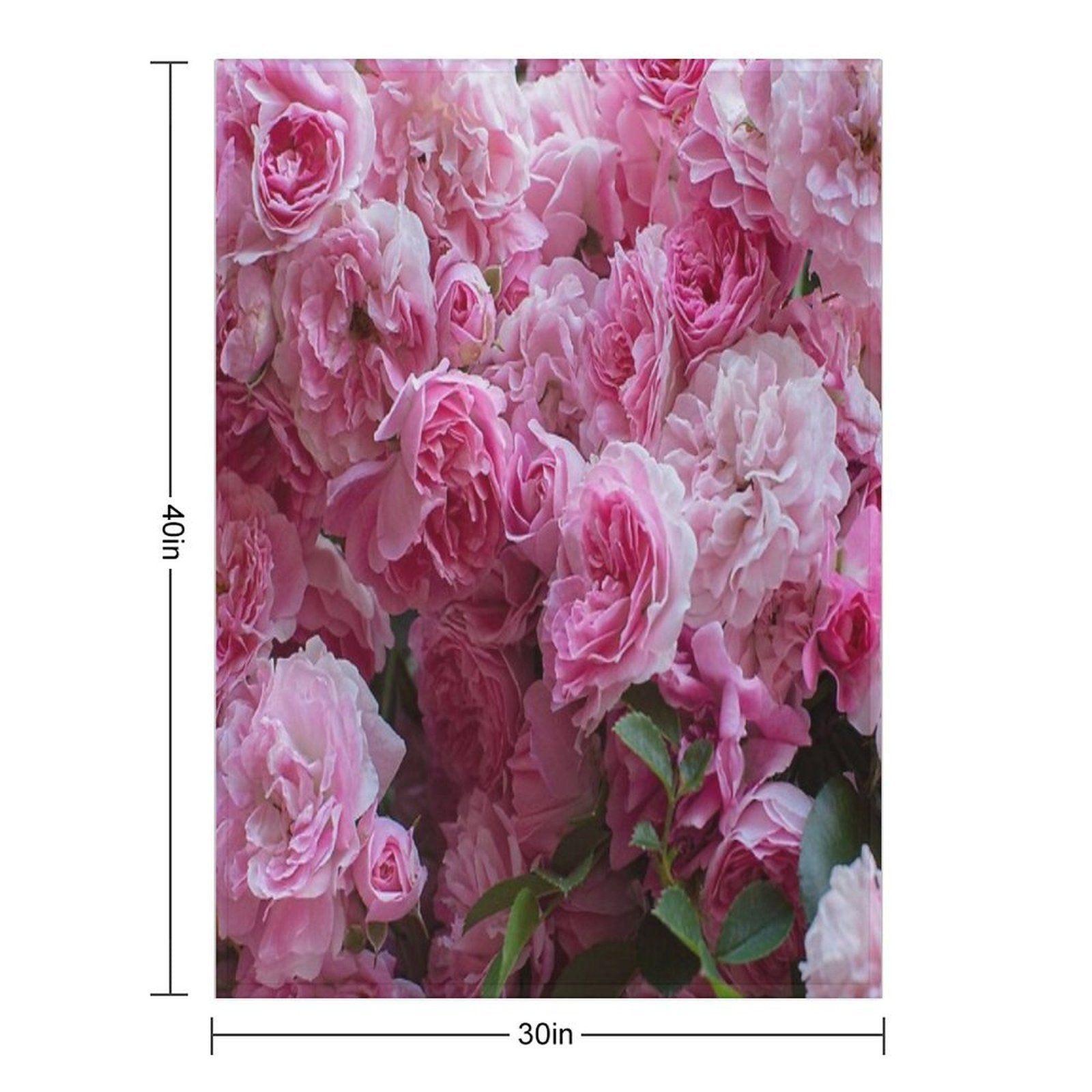 Pink Peonies Garden Machine-washable Throw Blanket