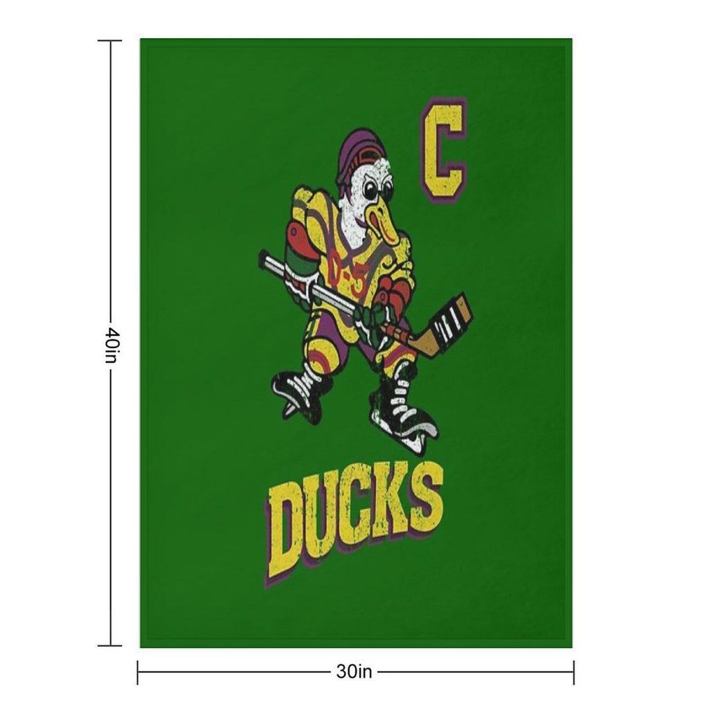 Ducks Captain Jersey Machine-washable Throw Blanket
