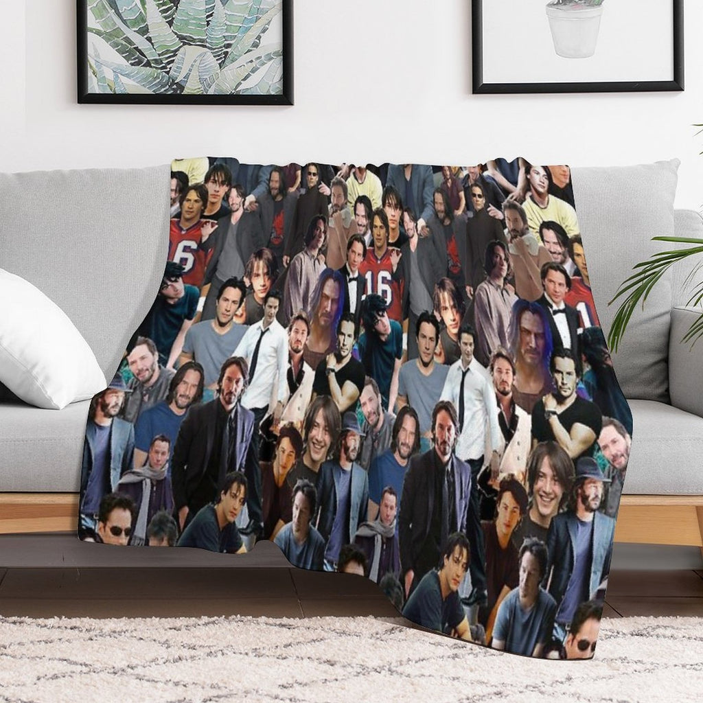 ALL of Keanu Reeves Travel-friendly Throw Blanket