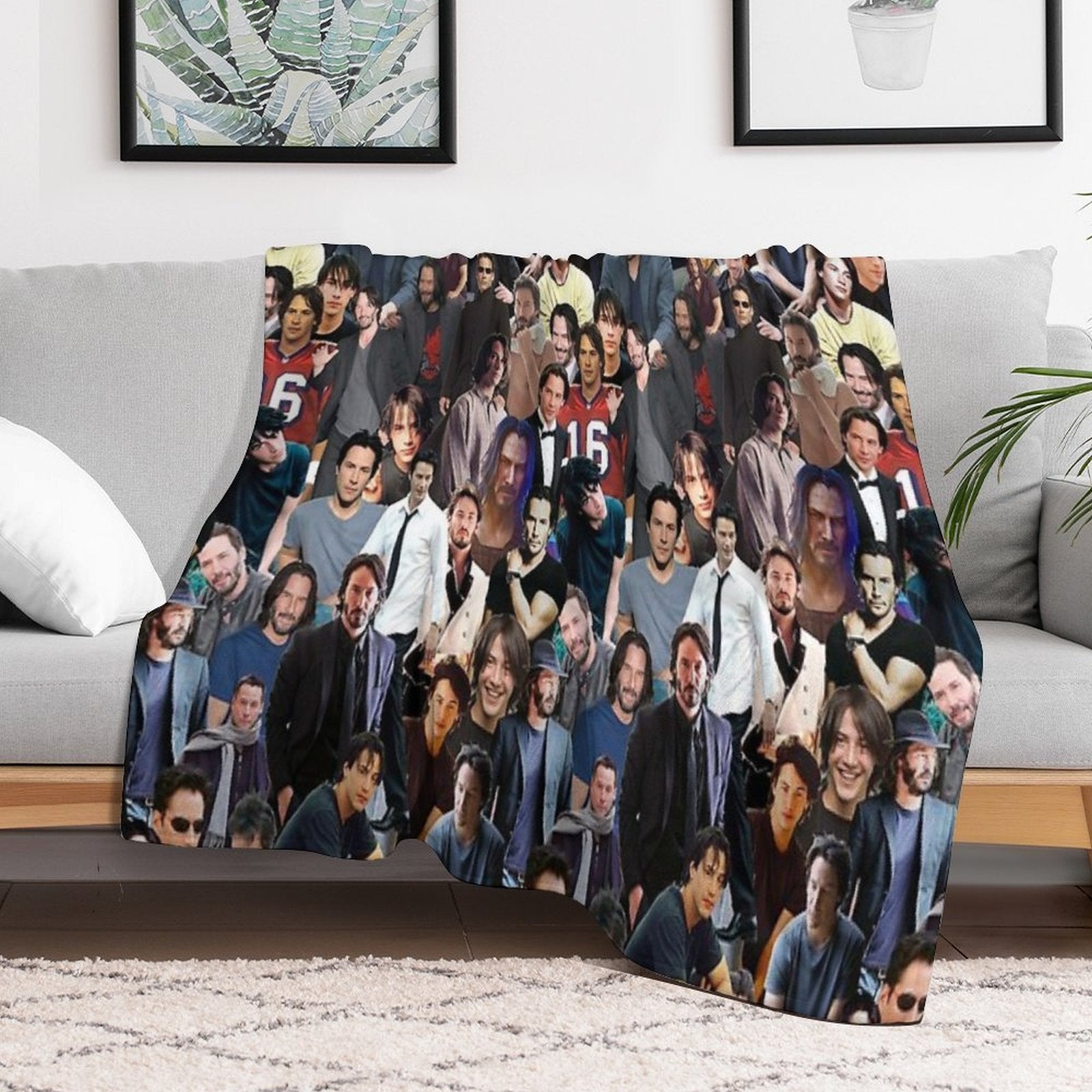 ALL of Keanu Reeves Travel-friendly Throw Blanket