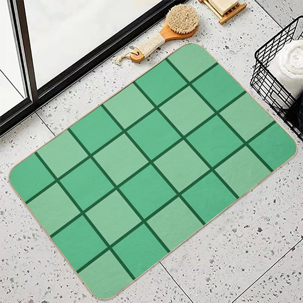 Seaside Window Art - Seaside Green Tones - Home Decor & Personal Style  Stain-Proof Bath Mat