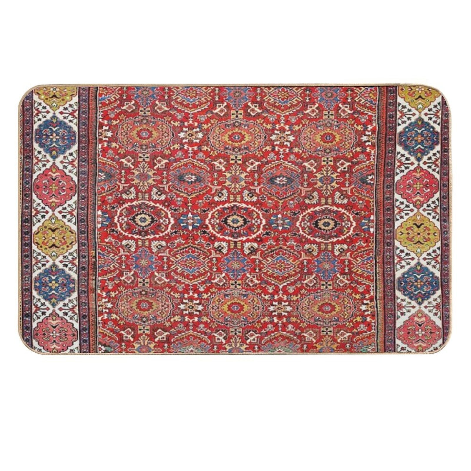 Mahal Arak West Persian Rug Print  Repositionable Bath Mat
