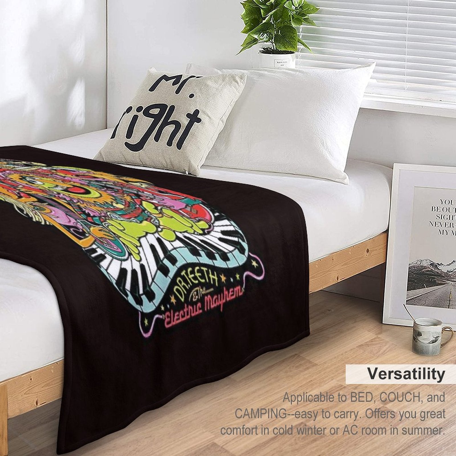 Dr. Teeth And The Electric Mayhem Velvety-soft Throw Blanket