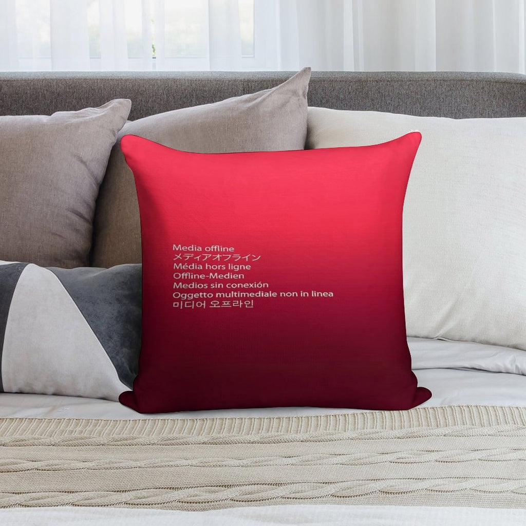 Media Offline Adobe Premiere Pro Soft Shrink-Resistant Throw Pillow