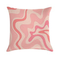 Liquid Swirl Retro Contemporary Abstract in Soft Blush Pink Soft Gift Ready Throw Pillow