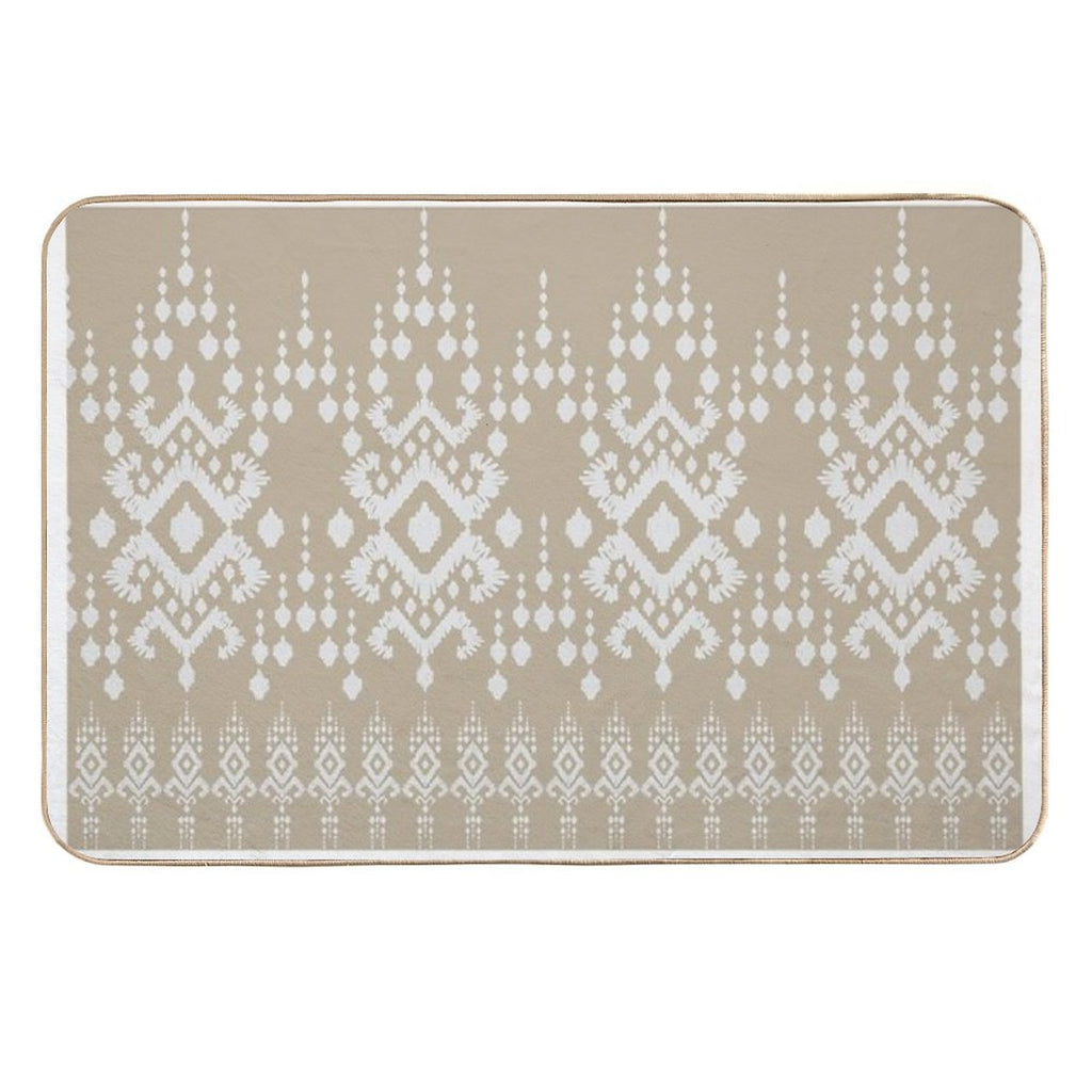 Ikat Ethnic Seamless Pattern  Rapid-Drying Bath Mat