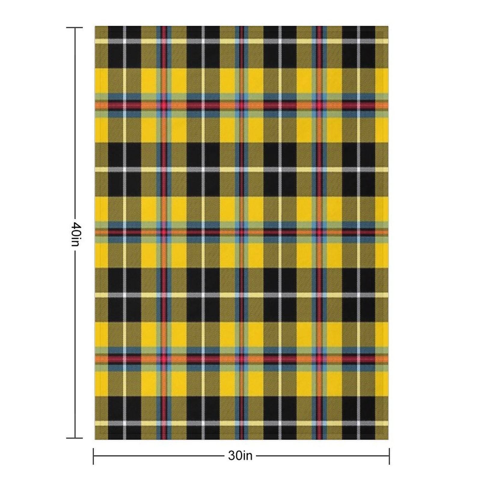 Cornish Tartan Easy Care Throw Blanket